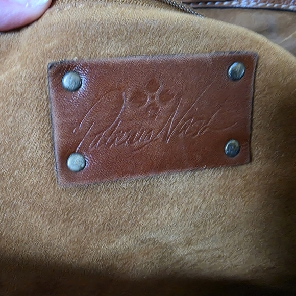 Patricia Nash Benvenuto European Map Tote  100% Full Grain Leather - Picture 8 of 15